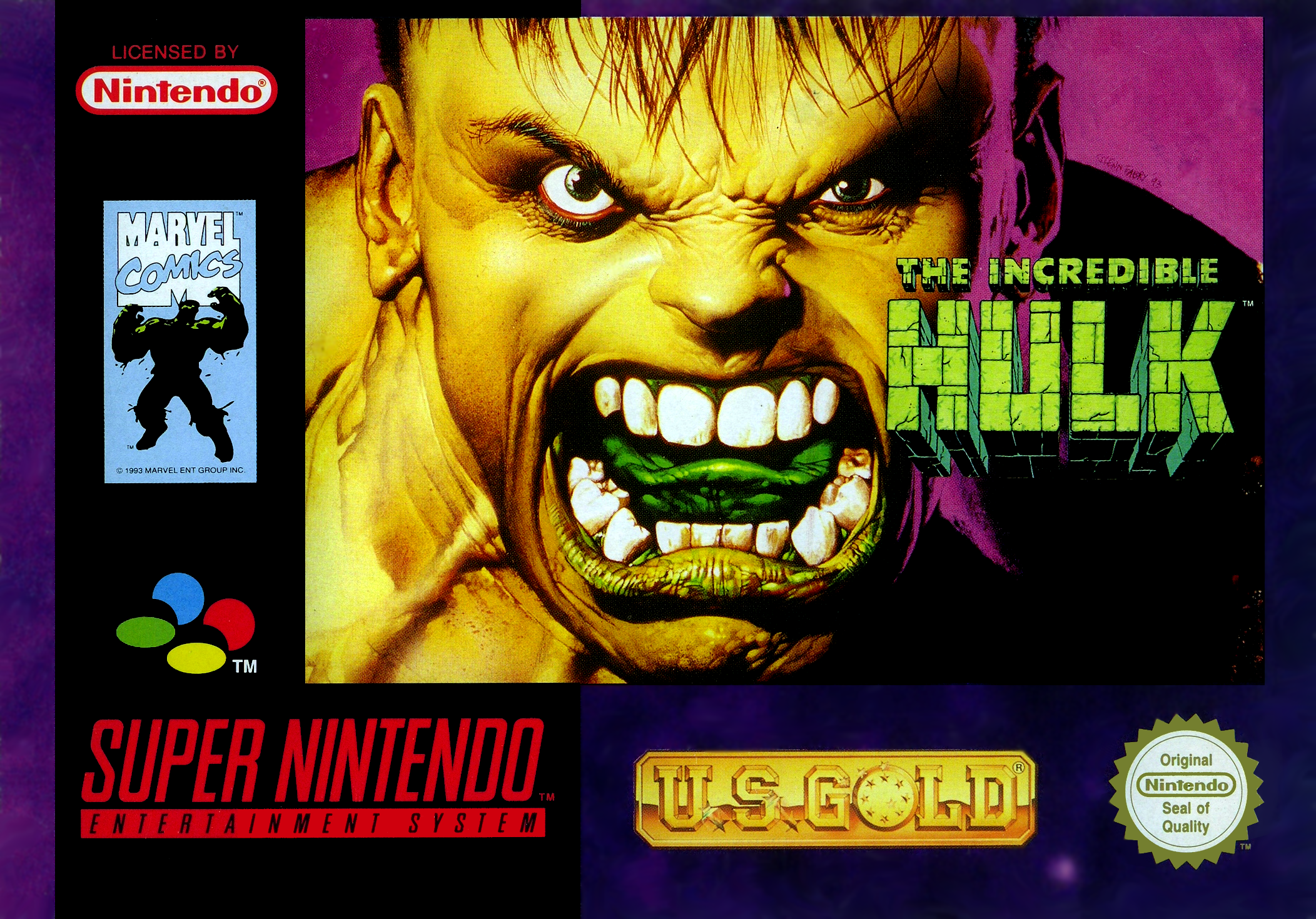 Game | Super Nintendo SNES | The Incredible Hulk
