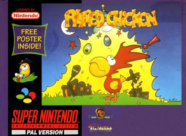Game | Super Nintendo SNES | Alfred Chicken Physical Video Games Game Nintendo