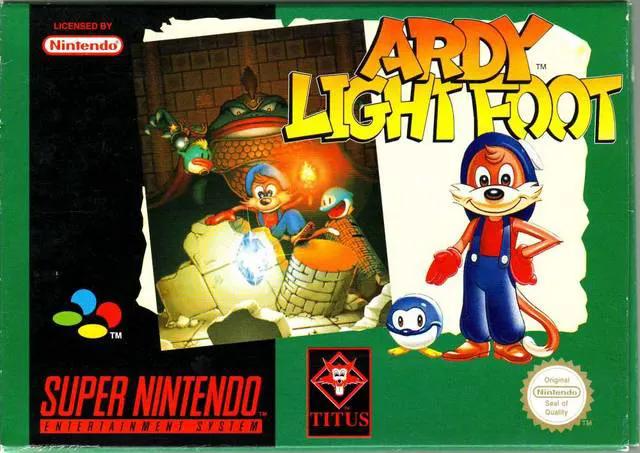 Game | Super Nintendo SNES | Ardy Light Foot Physical Video Games Game Nintendo