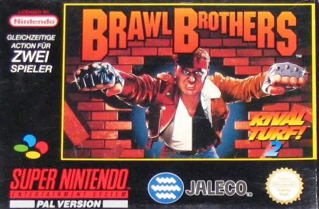 Game | Super Nintendo SNES | Brawl Brothers Physical Video Games Game Nintendo