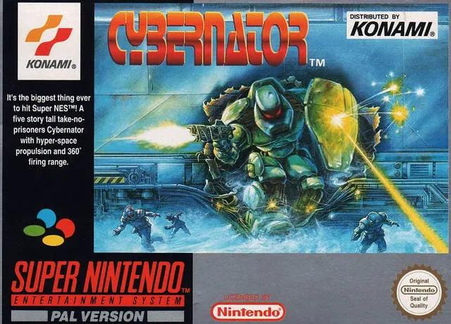 Game | Super Nintendo SNES | Cybernator Physical Video Games Game Nintendo