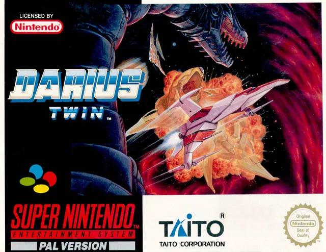 Game | Super Nintendo SNES | Darius Twin Physical Video Games Game Nintendo