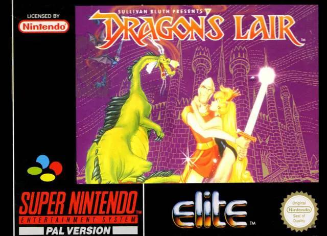 Game | Super Nintendo SNES | Dragon's Lair Physical Video Games Game Nintendo