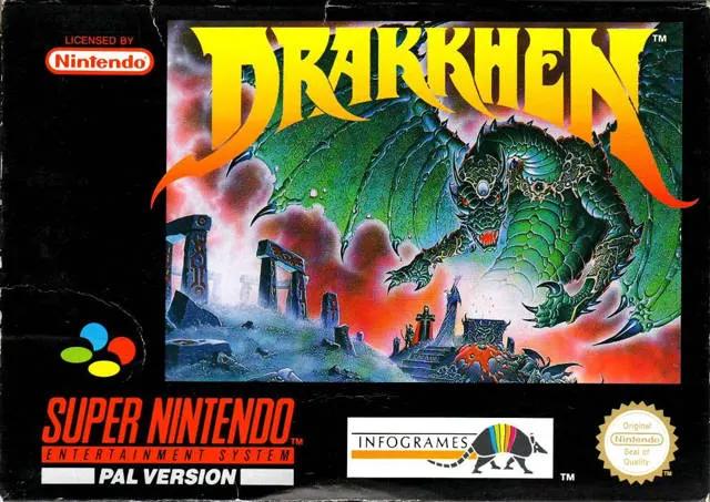 Game | Super Nintendo SNES | Drakkhen Physical Video Games Game Nintendo