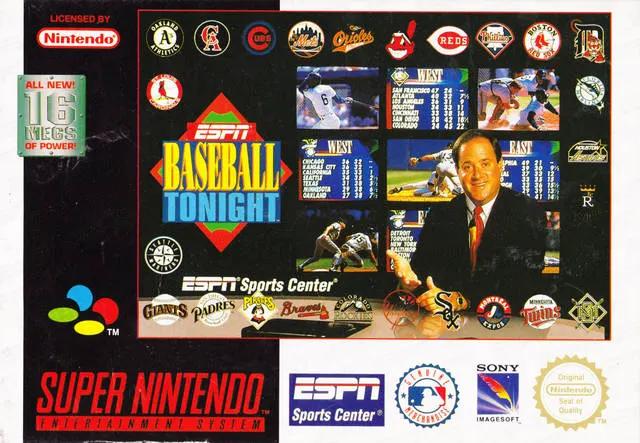 Game | Super Nintendo SNES | ESPN Baseball Tonight Physical Video Games Game Nintendo