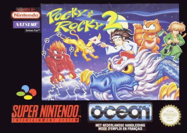 Game | Super Nintendo SNES | Pocky And Rocky 2 Physical Video Games Game Nintendo