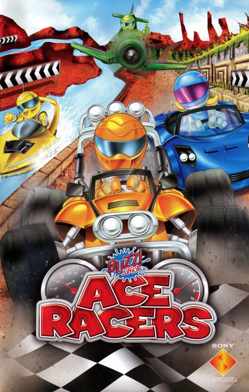 Game | Sony PlayStation PS2 | Buzz! Junior: Ace Racers Physical Video Games Game Sony