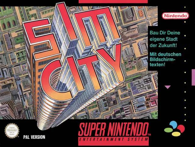 Game | Super Nintendo SNES | SimCity Physical Video Games Game Nintendo