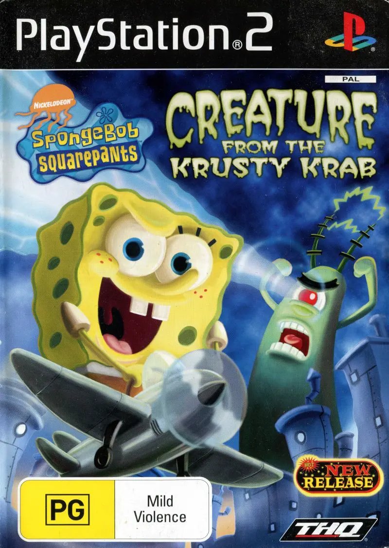 Game | Sony PlayStation PS2 | SpongeBob SquarePants Creature From Krusty Krab Physical Video Games Game Sony