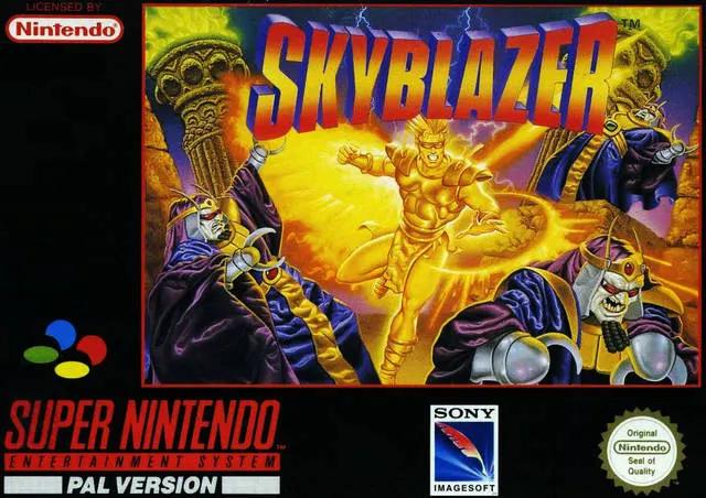Game | Super Nintendo SNES | Skyblazer Physical Video Games Game Nintendo