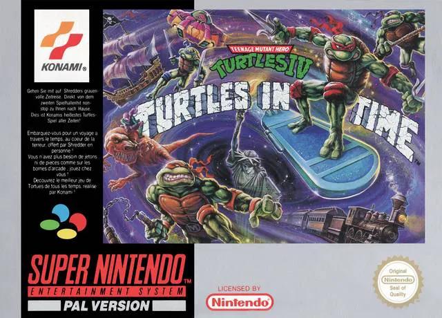 Game | Super Nintendo SNES | Teenage Mutant Hero Turtles IV Turtles in Time Physical Video Games Game Nintendo