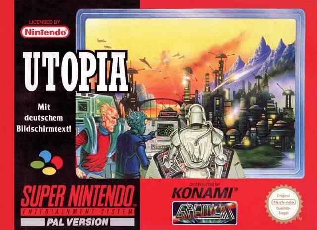 Game | Super Nintendo SNES | Utopia The Creation Of A Nation Physical Video Games Game Nintendo