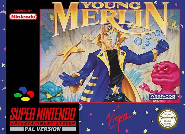 Game | Super Nintendo SNES | Young Merlin Physical Video Games Game Nintendo