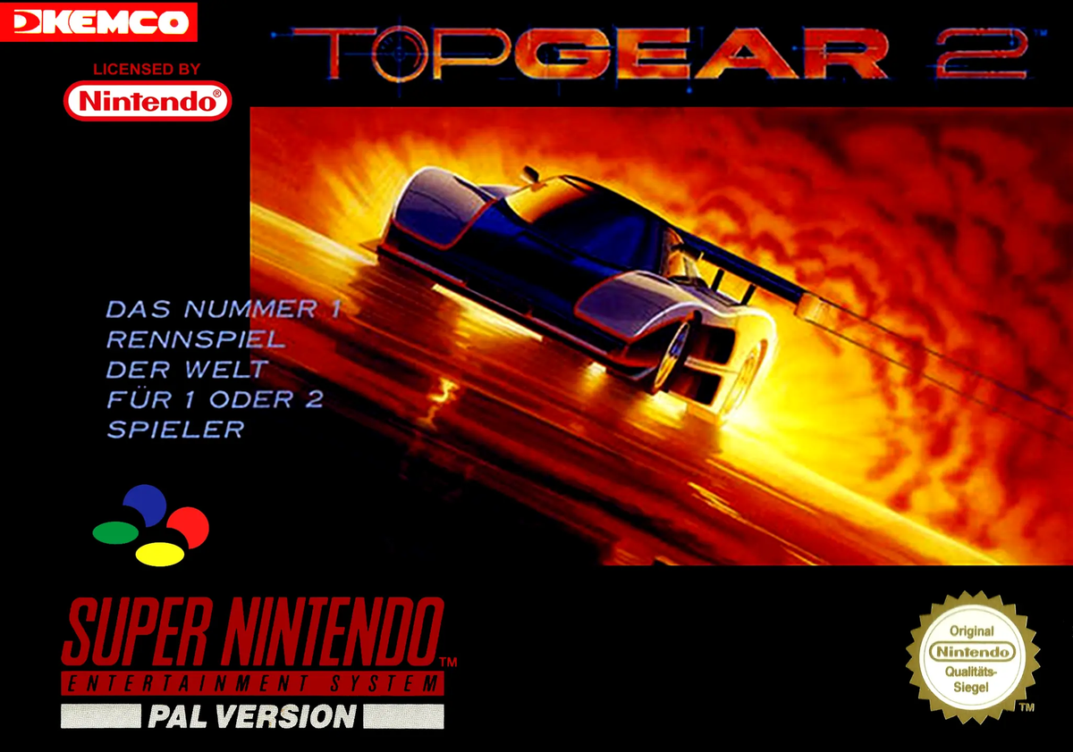 Game | Super Nintendo SNES | Top Gear 2 Physical Video Games Game Nintendo