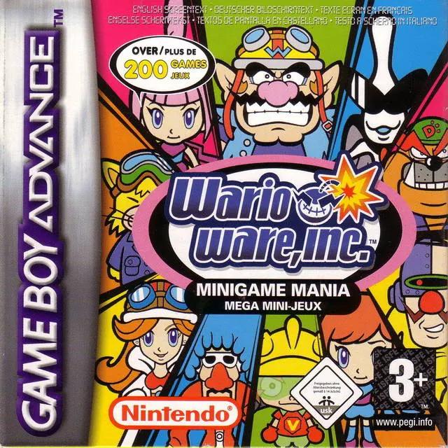Game | Nintendo Game Boy Advance GBA | Wario Ware Minigame Mania Physical Video Games Game Nintendo