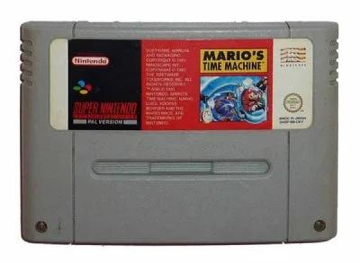 Game | Super Nintendo SNES | Mario's Time Machine Physical Video Games Game Nintendo