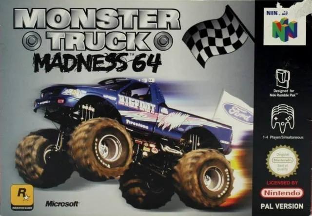 Game | Nintendo N64 | Monster Truck Madness Physical Video Games Game Nintendo