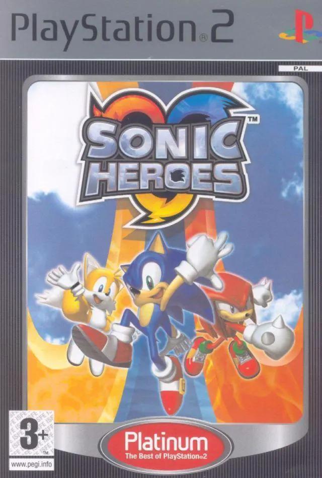 Game | Sony PlayStation PS2 | Sonic Heroes (Platinum) Physical Video Games Game Sony