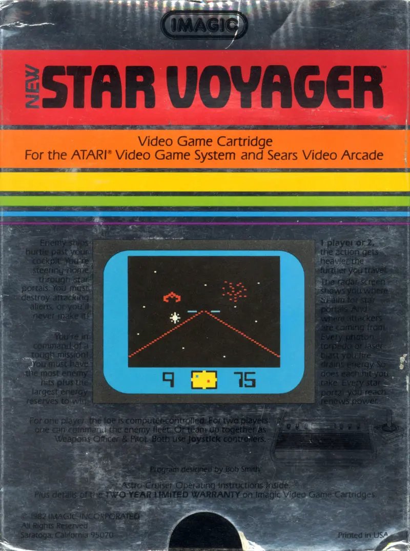 Game | Atari 2600 | Star Voyager (Text Label) Physical Video Games Game Atari