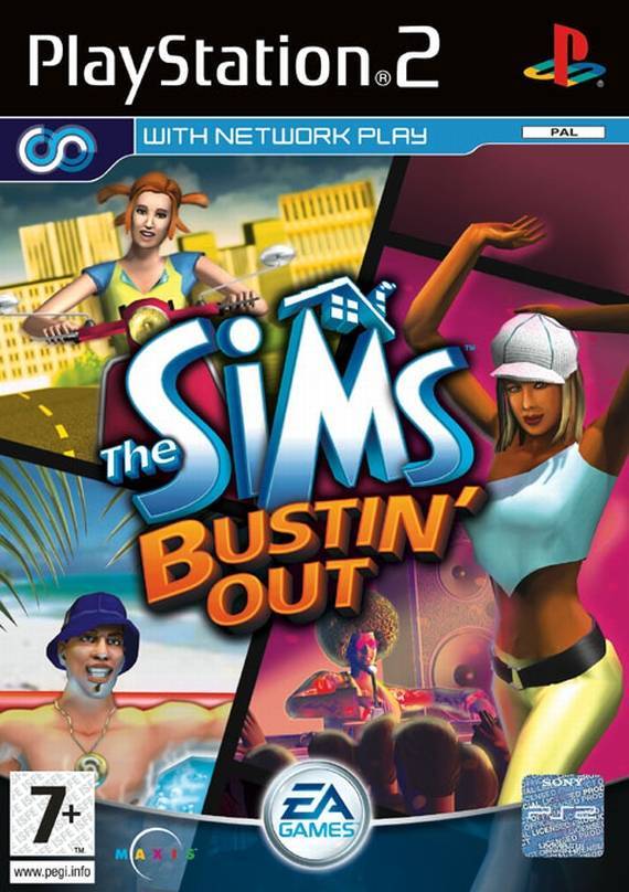 Game | Sony PlayStation PS2 | The Sims Bustin Out