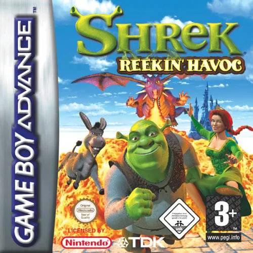 Game | Nintendo Game Boy Advance GBA | Shrek: Reekin' Havoc Physical Video Games Game Nintendo