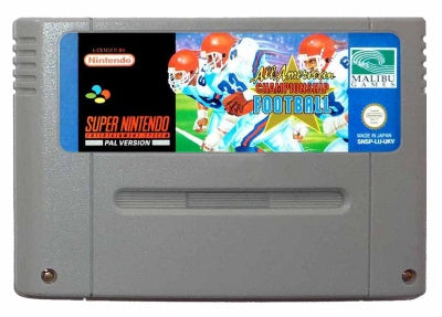 Game | Super Nintendo SNES | All-American Championship Football