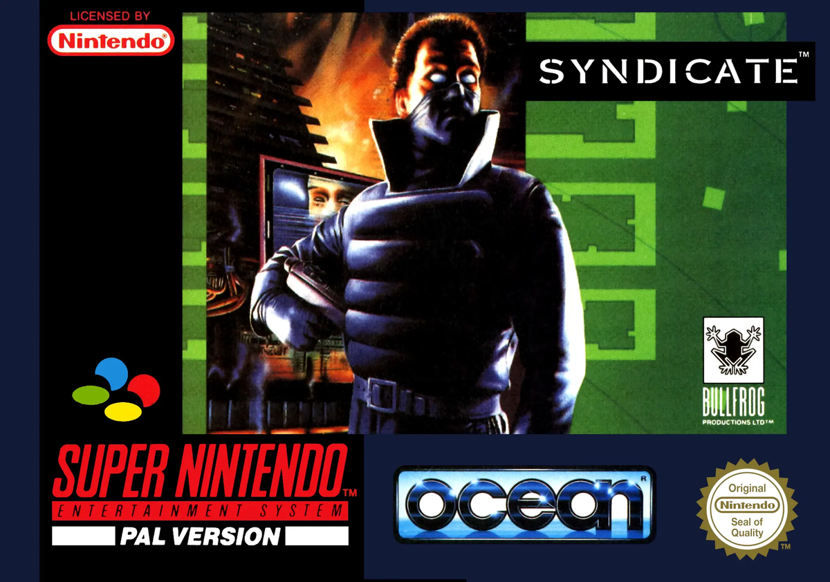 Game | Super Nintendo SNES | Syndicate Physical Video Games Game Nintendo
