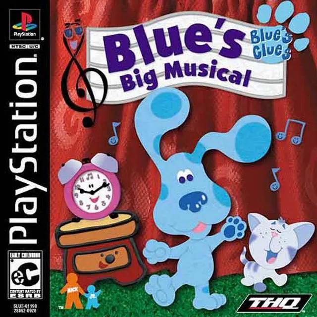 Game | Sony PlayStation PS1 | Blue's Clues Blue's Big Musical Physical Video Games Game Sony