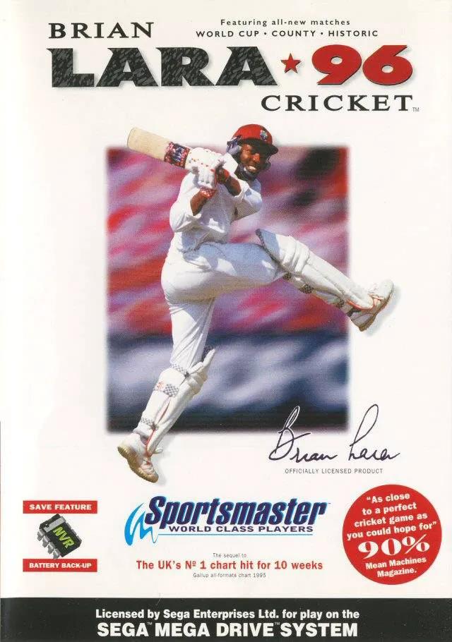 Game | Sega Mega Drive | Brian Lara Cricket 96 Physical Video Games Game Sega