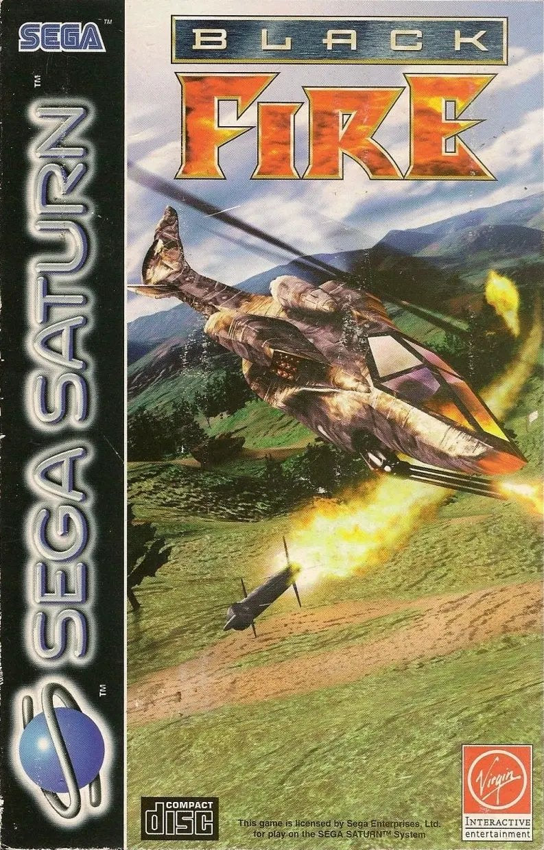 Game | Sega Saturn | Black Fire Physical Video Games Game Sega