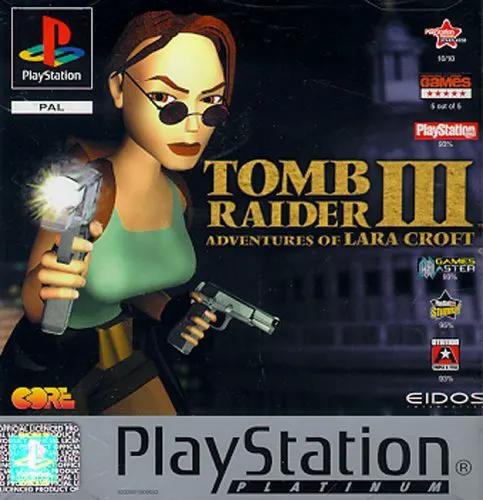 Game | Sony PlayStation PS1 | Tomb Raider III (Platinum) Physical Video Games Game Sony