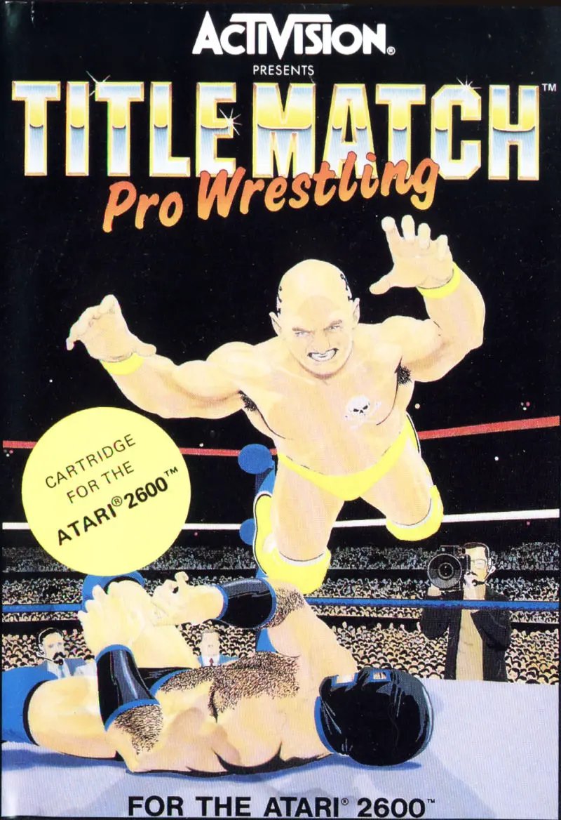 Game | Atari 2600 | Title Match Pro Wrestling Physical Video Games Game Atari