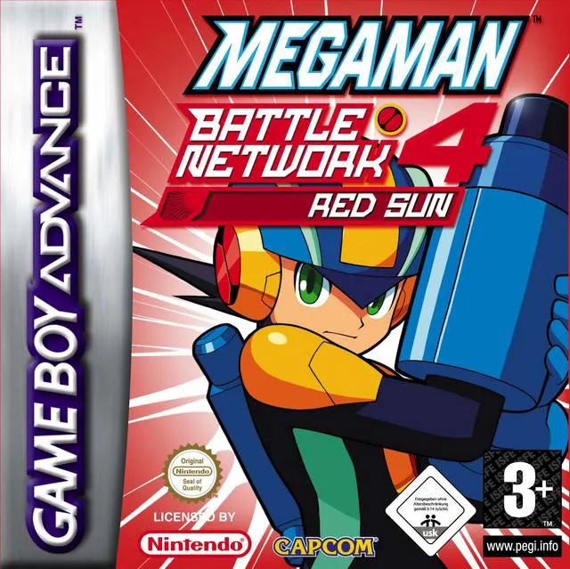 Game | Nintendo Game Boy Advance GBA | Mega Man Battle Network 4: Red Sun Physical Video Games Game Nintendo