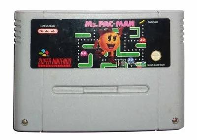 Game | Super Nintendo SNES | Ms. Pac-Man Physical Video Games Game Nintendo