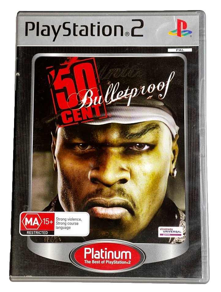 Game | Sony PlayStation PS2 | 50 Cent Bulletproof (Platinum) Physical Video Games Game Sony