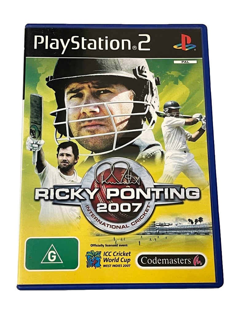 Game | Sony PlayStation PS2 | Ricky Ponting International Cricket 2007 Physical Video Games Game Sony