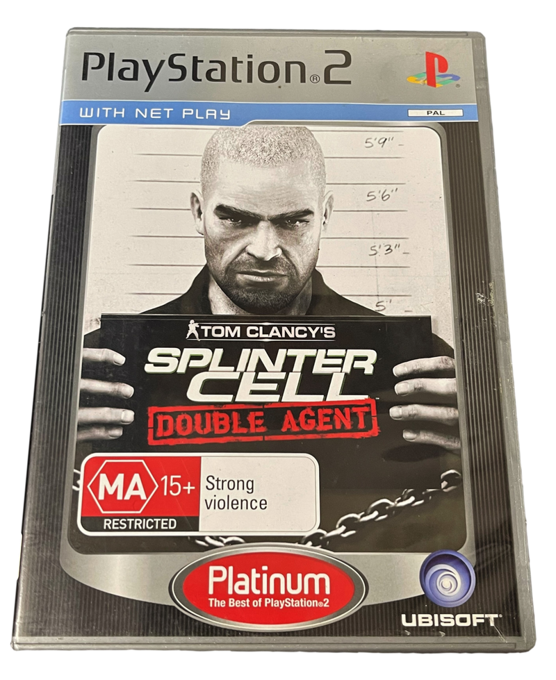 Game | Sony PlayStation PS2 | Splinter Cell Double Agent (Platinum) Physical Video Games Game Sony