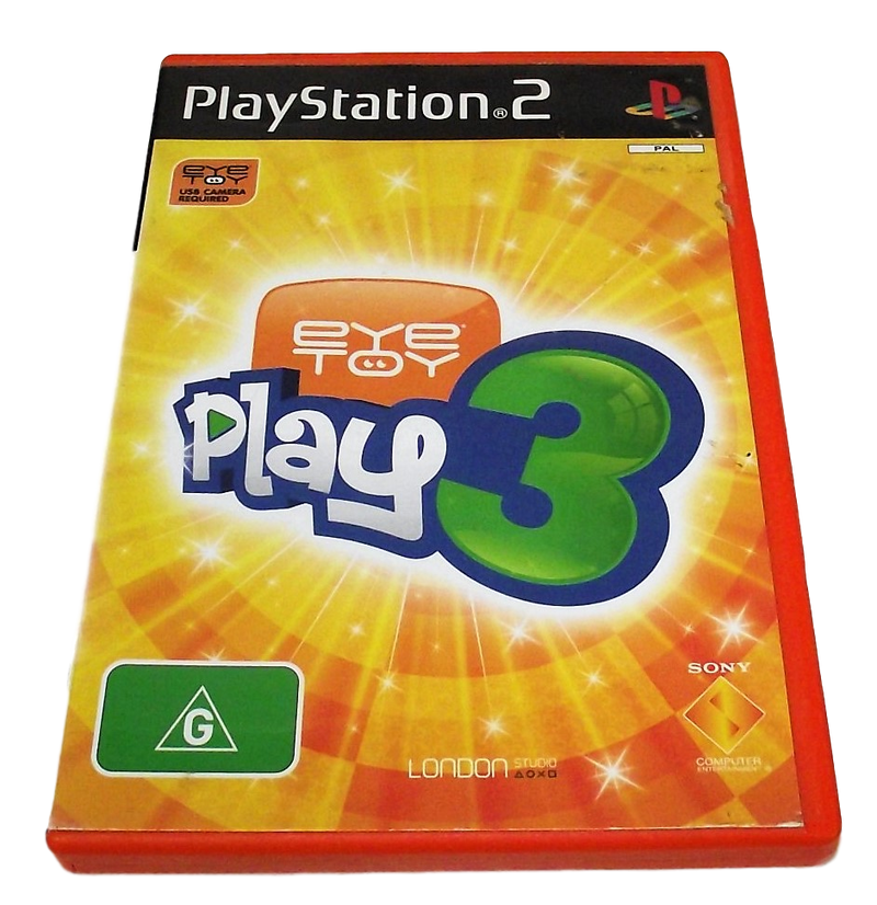 Game | Sony PlayStation PS2 | Eye Toy Play 3 Physical Video Games Game Sony