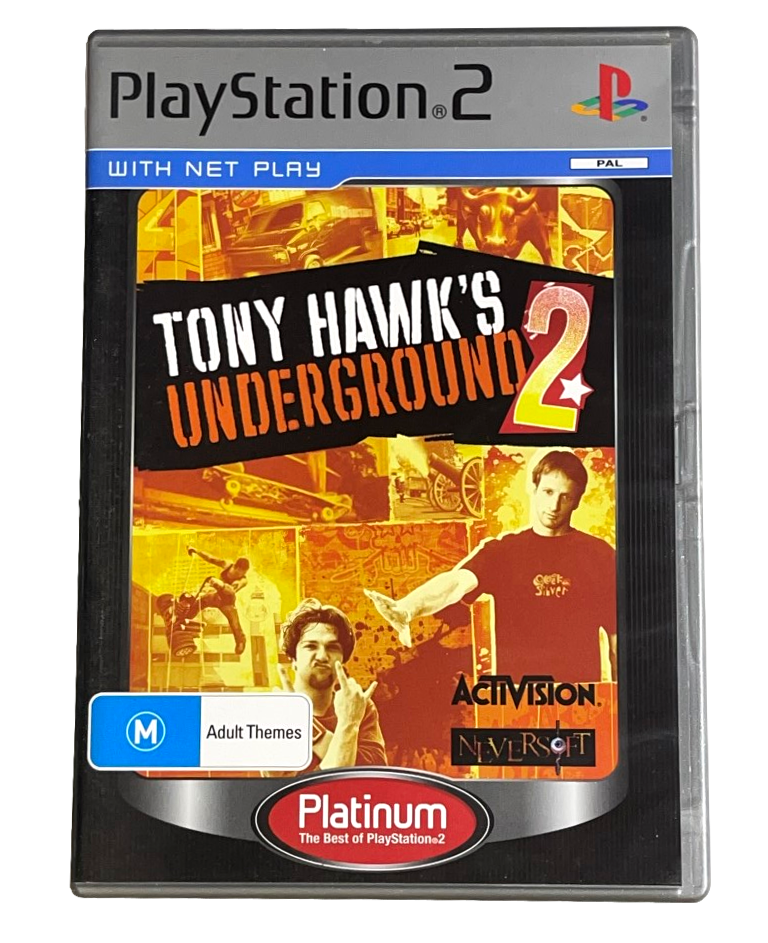 Game | Sony PlayStation PS2 | Tony Hawk Underground 2 (Platinum) Physical Video Games Game Sony