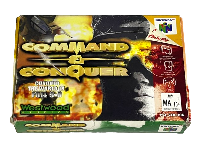 Game | Nintendo N64 | N64 Command And Conquer Physical Video Games Game Nintendo