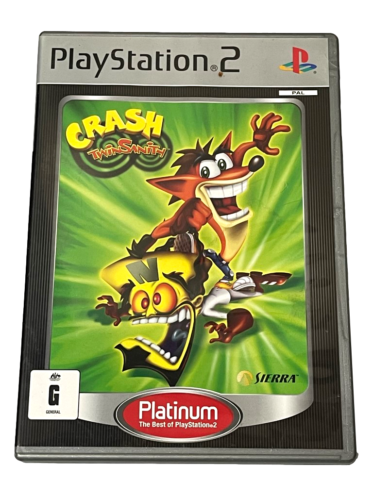 Game | Sony PlayStation PS2 | Crash TwinSanity (Platinum) Physical Video Games Game Sony