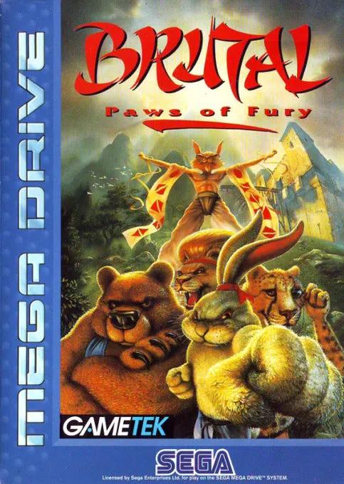 Game | Sega Mega Drive | Brutal: Paws Of Fury Physical Video Games Game Sega
