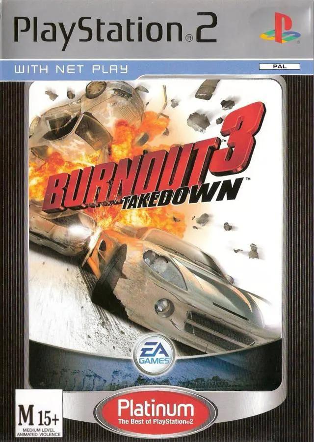 Game | Sony PlayStation PS2 | Burnout 3 Takedown (Platinum) Physical Video Games Game Sony