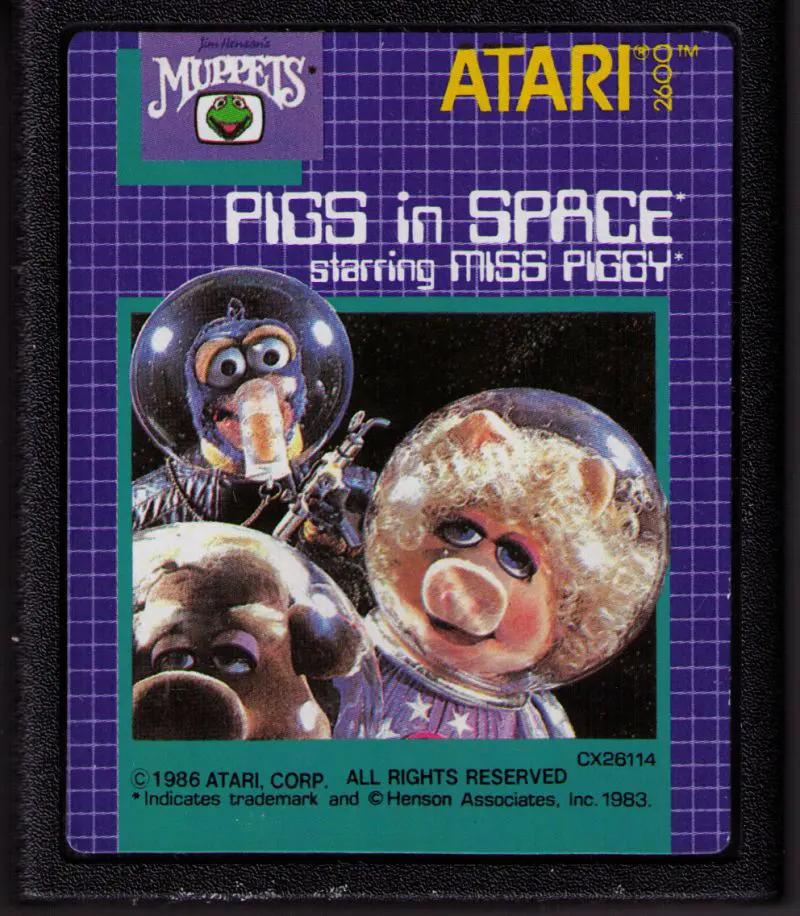 Game | Atari 2600 | Pigs In Space Physical Video Games Game Atari