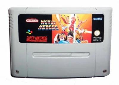 Game | Super Nintendo SNES | World Heroes Physical Video Games Game Nintendo