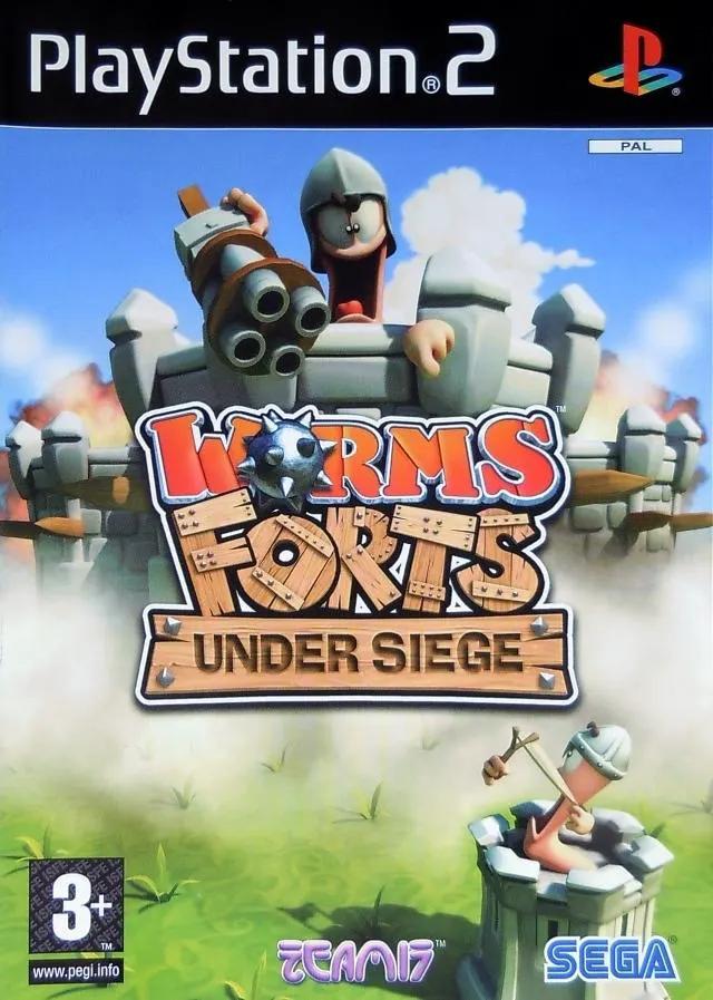 Game | Sony PlayStation PS2 | Worms Forts Under Siege Physical Video Games Game Sony