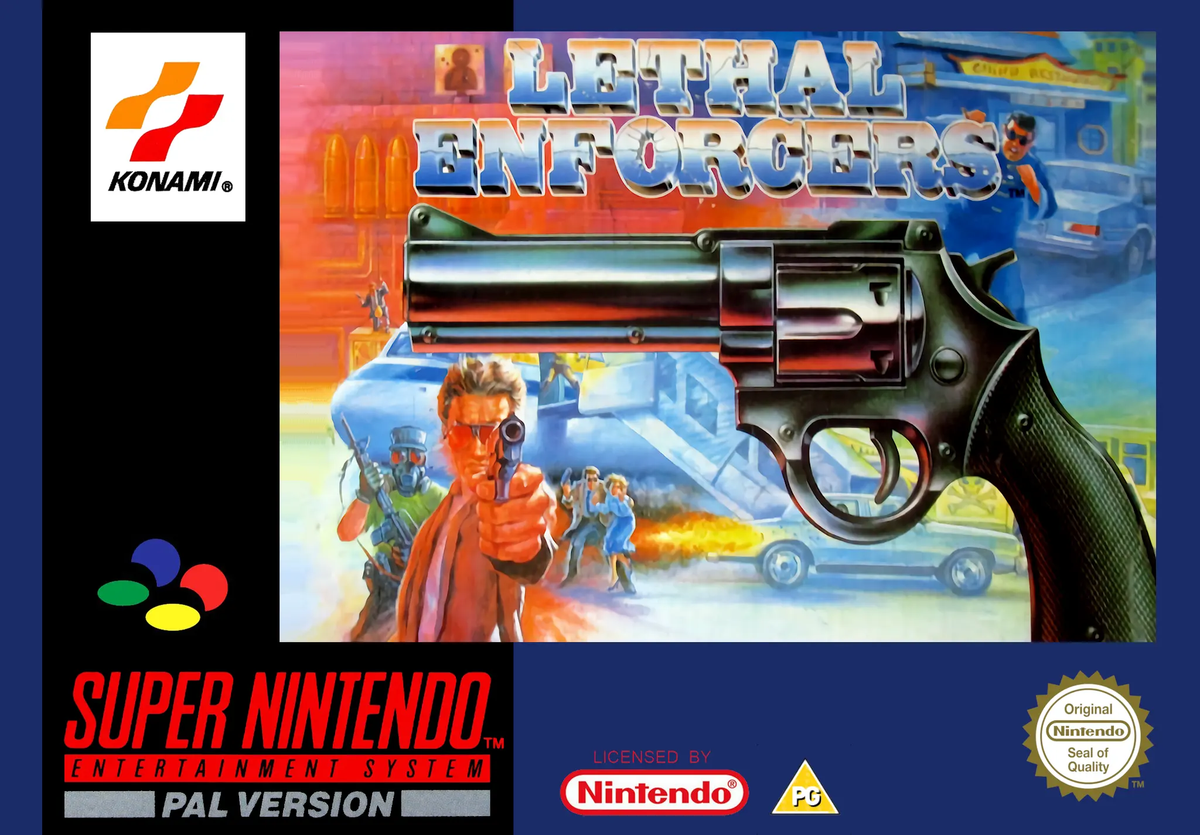 Game | Super Nintendo SNES | Lethal Enforcers Physical Video Games Game Nintendo