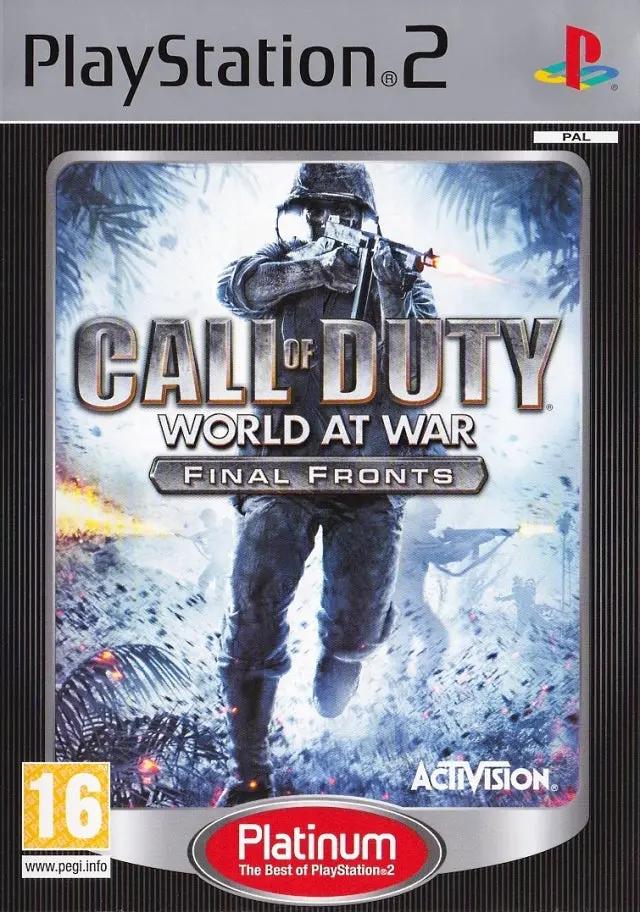 Game | Sony PlayStation PS2 | Call Of Duty World At War Final Fronts (Platinum) Physical Video Games Game Sony