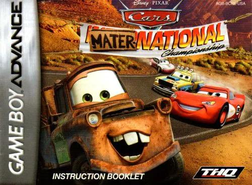 Game | Nintendo Game Boy Advance GBA | Cars Mater-National Championship Physical Video Games Game Nintendo