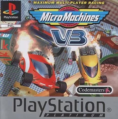 Game | Sony PlayStation PS1 | Micro Machines V3 (Platinum) Physical Video Games Game Sony